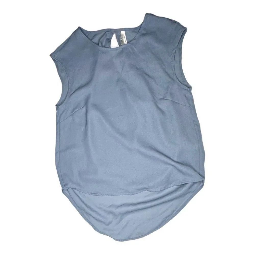 Truth NYC Grey Sleeveless High-Low Blouse - Size S